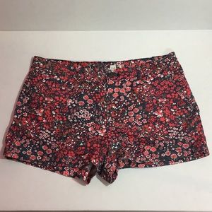 GAP Shorts Country Floral Red Chino Shorts 8